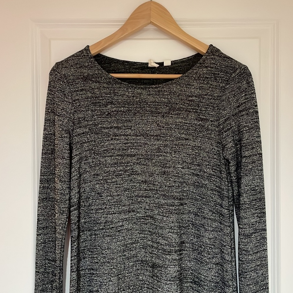 GAP - Sparkle Heathered Long Sleeve Dress - Size XS